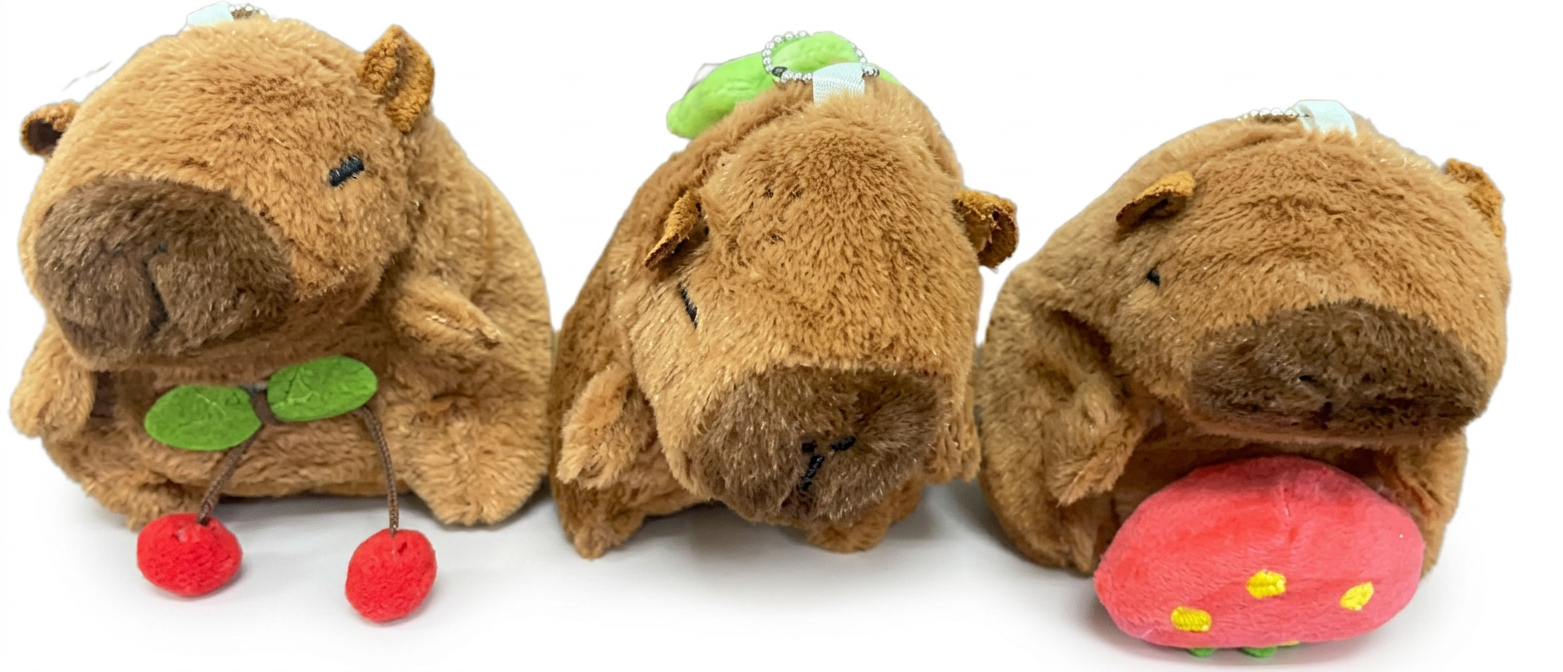 MINI PELÚCIA CAPIVARA (PACOTES COM 25 UNIDADES)
